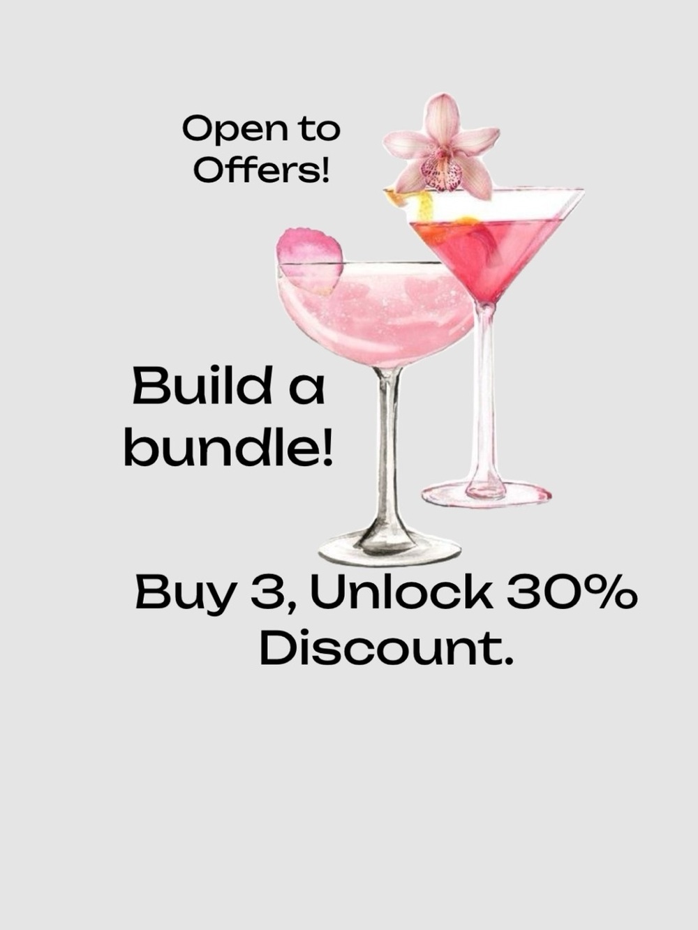 Pink Cocktail Glasses - Set of 2 Party Stemware
